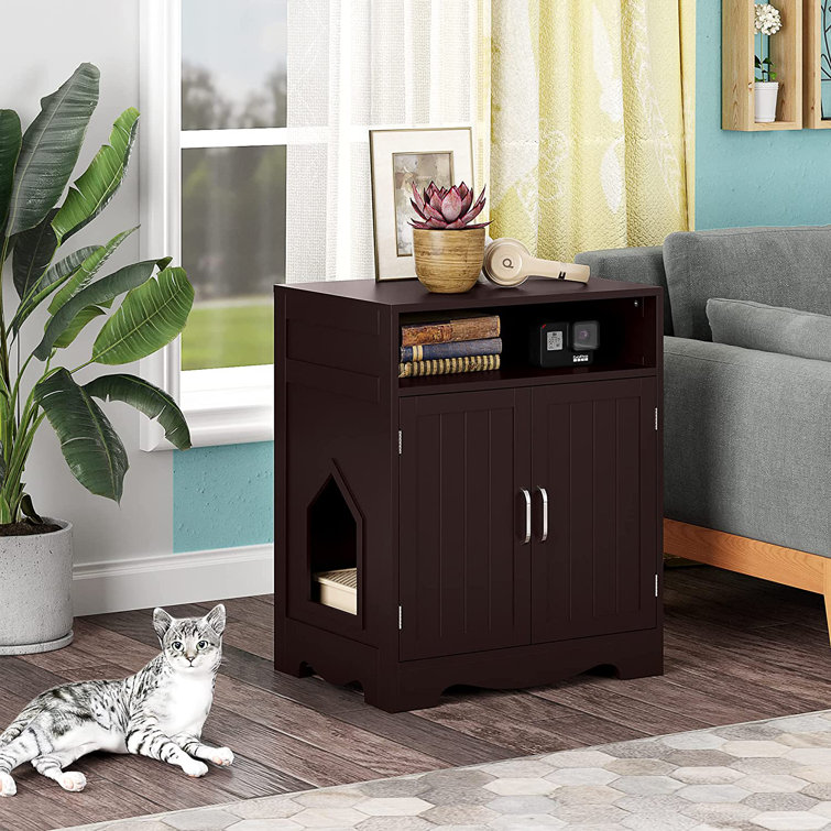 Tucker Murphy Pet Litter Box Enclosure Hidden Cat Litter Box